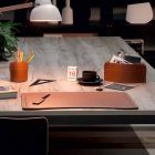 Příslušenství 4 kusy regenerovaného koženého stolu vyrobené v Itálii - Brando Viadurini