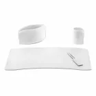 Příslušenství 4 kusy regenerovaného koženého stolu vyrobené v Itálii - Brando Viadurini