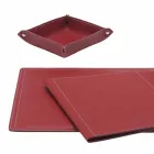 Příslušenství 5-dílný kožený psací stůl vyrobený v Itálii - Ascanio Viadurini