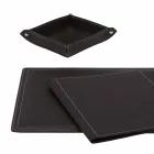 Příslušenství 5-dílný kožený psací stůl vyrobený v Itálii - Ascanio Viadurini