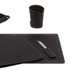 Příslušenství 5-dílný kožený psací stůl vyrobený v Itálii - Ascanio Viadurini