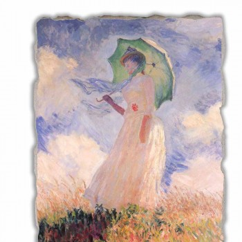 Fresco Calude Monet „Žena se slunečníkem vychýlený vlevo“