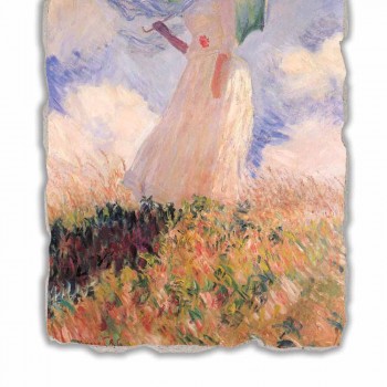 Fresco Calude Monet „Žena se slunečníkem vychýlený vlevo“
