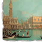 Fresco Canaletto &quot;Pohled na Palazzo Ducale di Venezia&quot; Viadurini