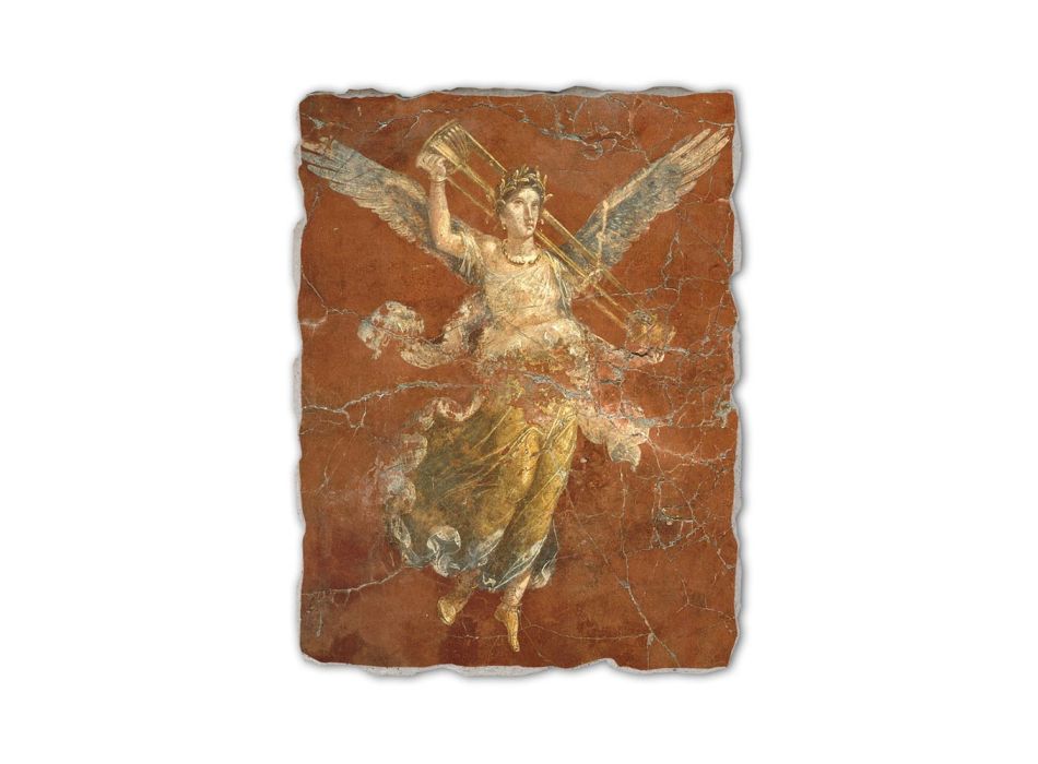 Fresco handmade Ital Roman „Cyklus múz“ Viadurini