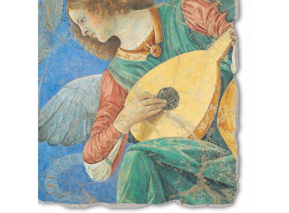Fresco ruční Melozzo da Forlì &quot;Angelo Musicante&quot; Viadurini