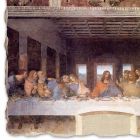 Fresco provedeno v „poslední večeři“ Itálie Leonarda da Vinciho Viadurini