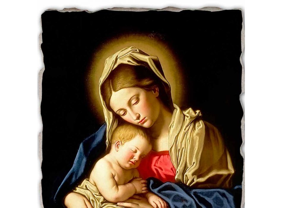 Fresco provádí v Itálii Sassoferrato „Madony s dítětem“