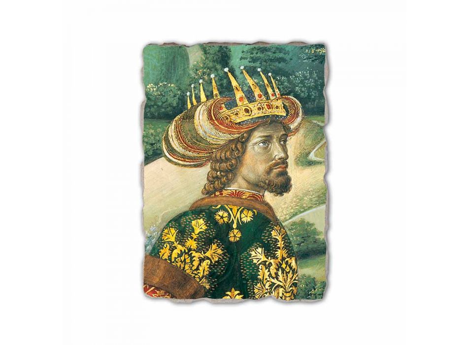 Gozzoli freska „průvodu Tří králů s králem Melchior“