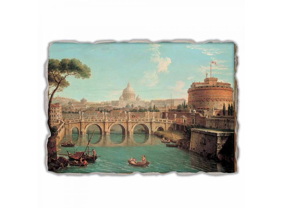 Great Fresco Antonio Joli &quot;View of St. Peter&quot; Viadurini