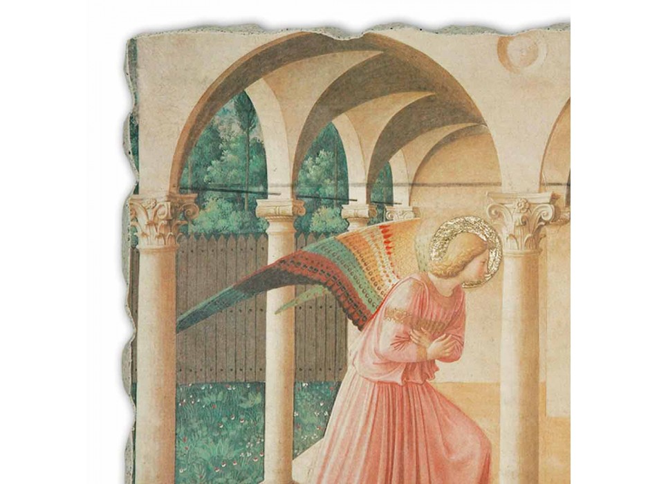 Great Fresco Beato Angelico &quot;Zvěstování&quot; made in Italy Viadurini
