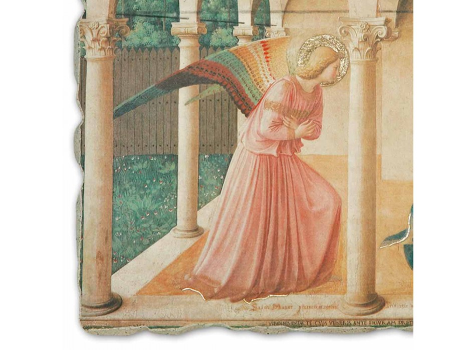 Great Fresco Beato Angelico &quot;Zvěstování&quot; made in Italy Viadurini
