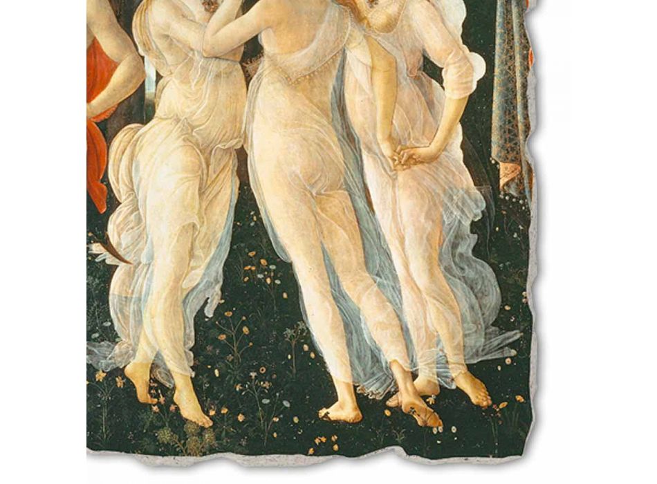 velký Botticelli Fresco „Alegorie jara“ část. Viadurini