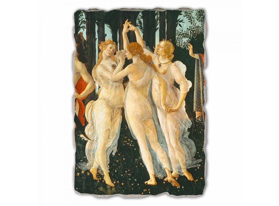 velký Botticelli Fresco „Alegorie jara“ část. Viadurini