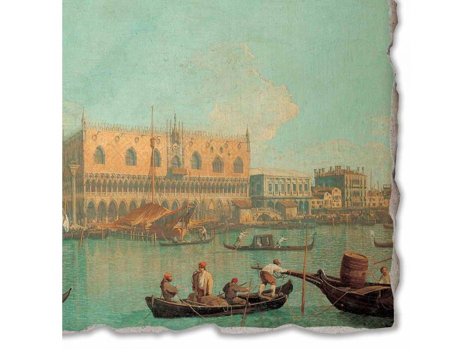 Fresco velký Canaletto &quot;Pohled na Palazzo Ducale di Venezia&quot;