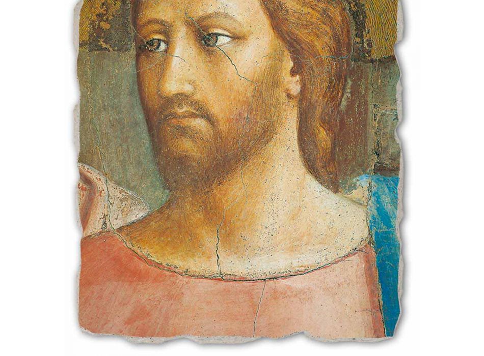 Fresco velký ruční Italská Masaccio „Pocta“ Viadurini
