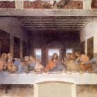 Great Fresco ruční práce Leonarda da Vinciho „Poslední večeře“ Viadurini