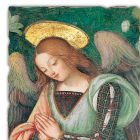 Great Fresco Pinturicchio ručně vyráběné část „betlém“. Angelo Viadurini