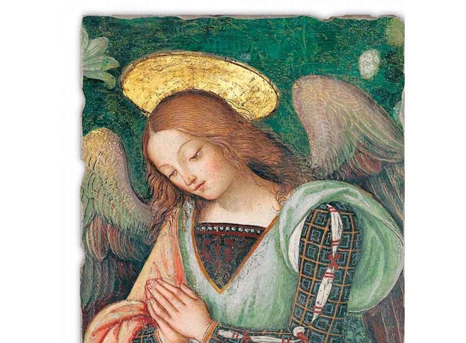 Great Fresco Pinturicchio ručně vyráběné část „betlém“. Angelo Viadurini