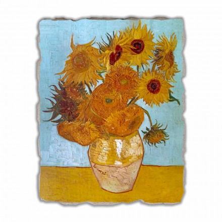 Great Fresco handmade Vincent Van Gogh &quot;Váza Slunečnice&quot; Viadurini