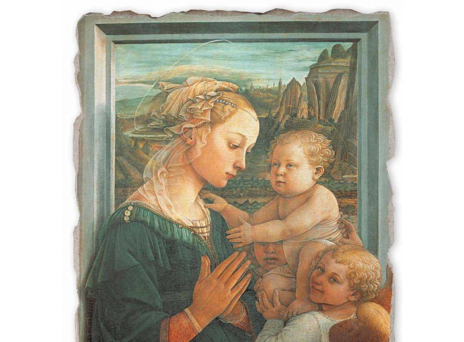 Great Fresco Filippo Lippi &quot;Madona s dítětem&quot;, ruční