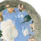 velký Mantegna Fresco „Oculus s andělíčky a Dame výhledem“ Viadurini