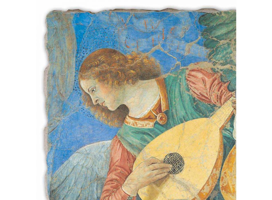 Great Fresco Melozzo da Forlì &quot;Angelo Musicante&quot; Viadurini