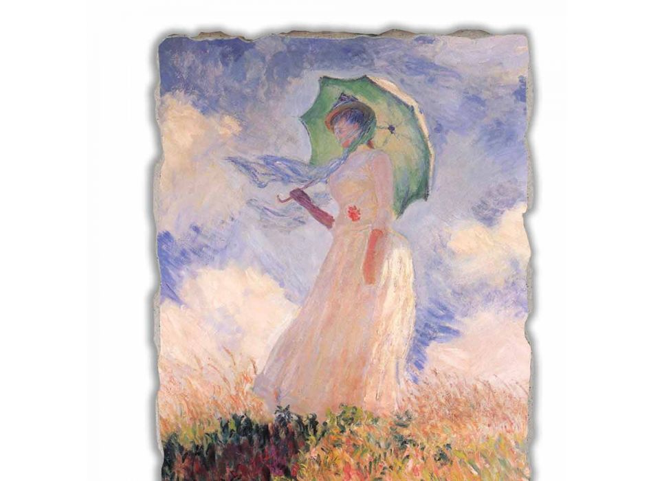 Great Fresco Monet „Žena se slunečníkem vychýlený vlevo“