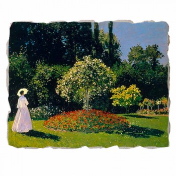 Great Fresco Monet &quot;Lady in Garden v Sainte-Adresse&quot;