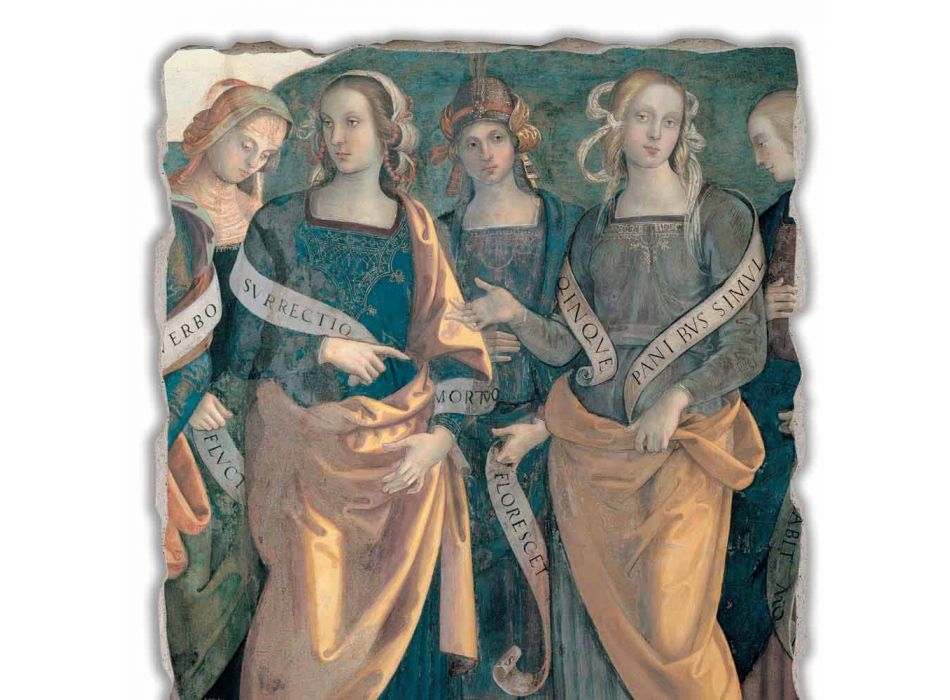 Great Fresco Perugino &quot;Lord of the Angels, proroků a Sibyls&quot;
