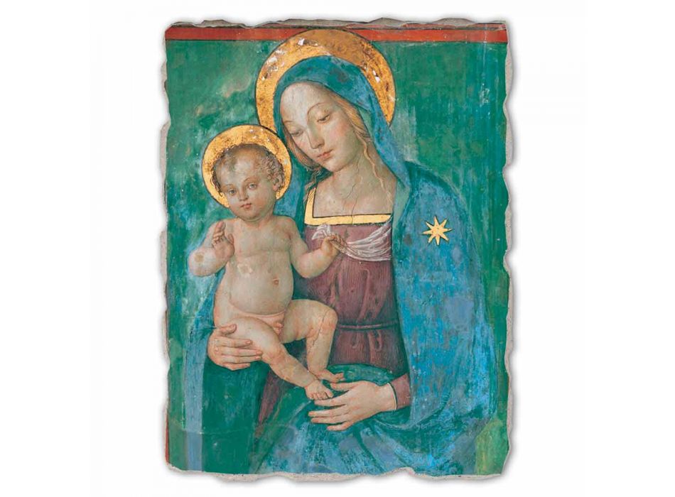 Great Pinturicchio Fresco „Madona s dítětem“ Řemeslný