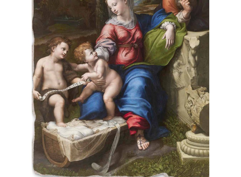 Great Fresco R. Sanzio „Svatá rodina pod dub“ Viadurini