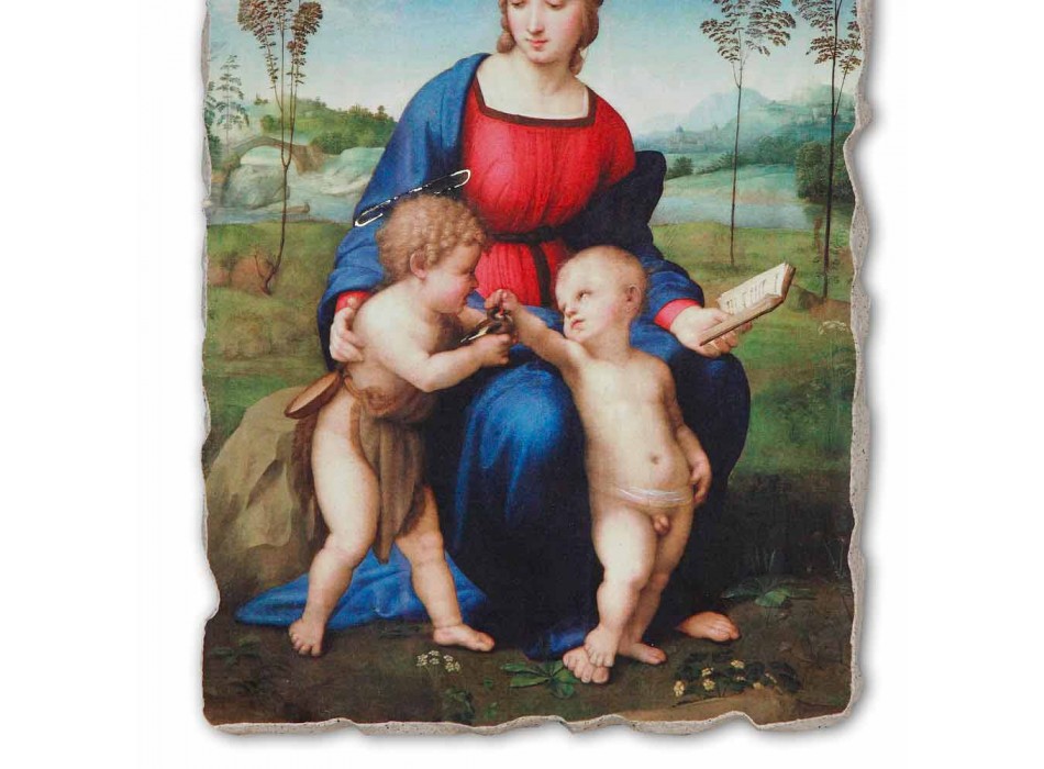 Great Fresco Raffaello Sanzio &quot;Madonna v Goldfinch&quot; Viadurini