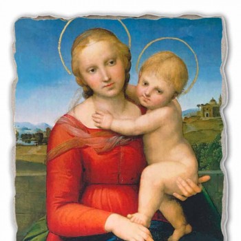 Fresco velký Raffaello Sanzio &quot;Small Cowper Madonna&quot; v roce 1505