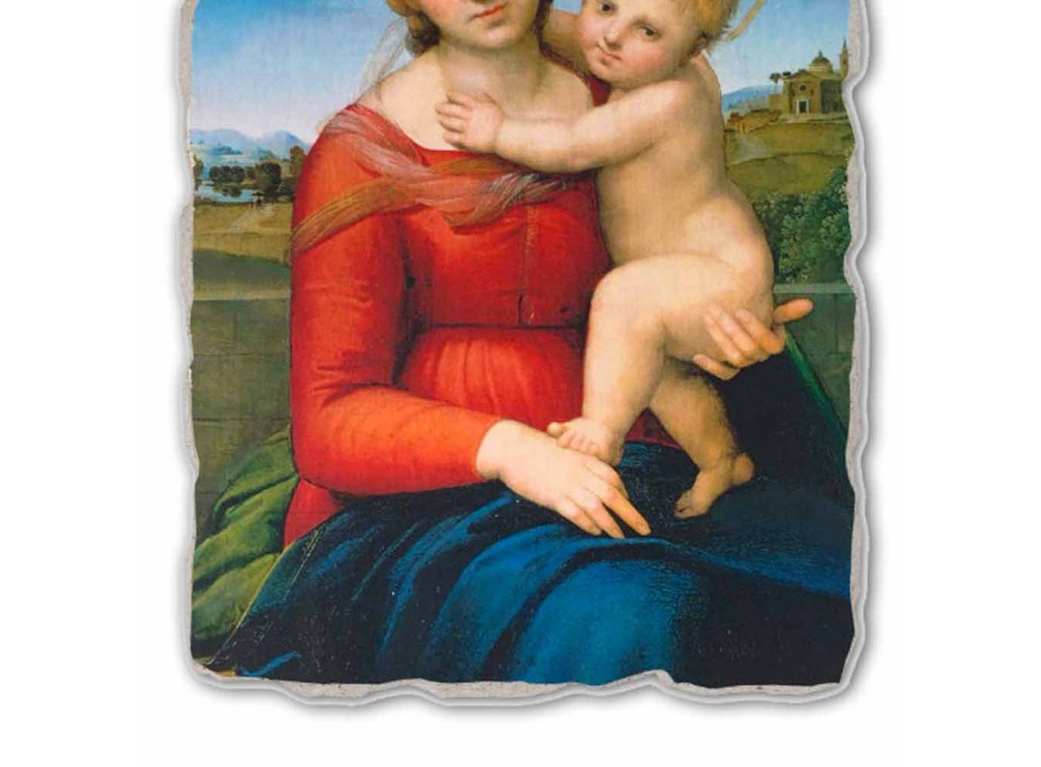 Fresco velký Raffaello Sanzio &quot;Small Cowper Madonna&quot; v roce 1505 Viadurini