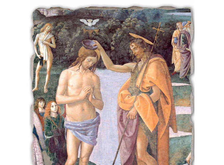 velká hra Perugino Fresco „Křest Krista“
