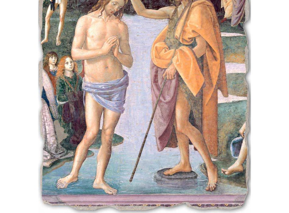 velká hra Perugino Fresco „Křest Krista“