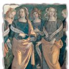 Fresco Perugino &quot;Lord of the Angels, proroci a Sibyls&quot; část. Viadurini