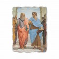 Raffaello Sanzio freska &quot;School of Athens&quot; část. Plato a Artistotele