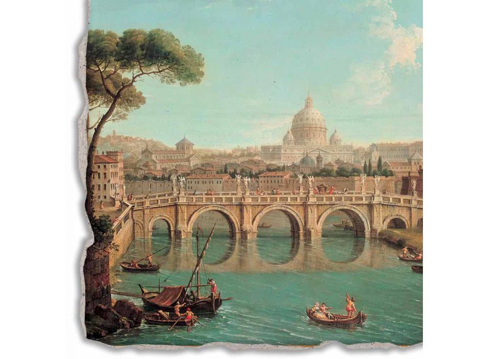 rozmnožování Fresco Antonio Joli &quot;View of St. Peter&quot; Viadurini