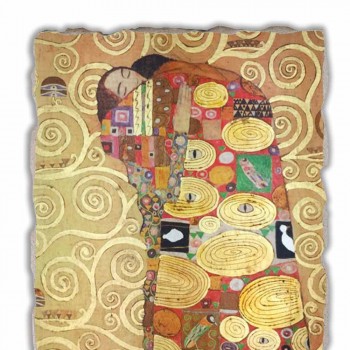 Fresco reprodukce vyrobeny v Itálii Gustava Klimta „objetí“