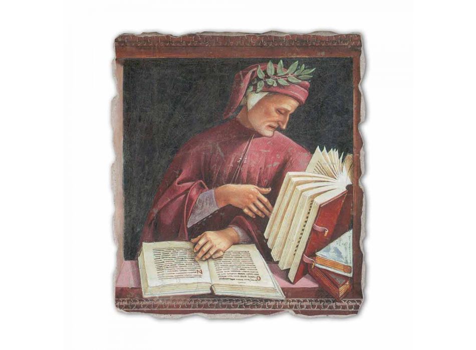 Fresco reprodukce Luca Signorelli &quot;Dante Alighieri&quot; 1499-1502 Viadurini