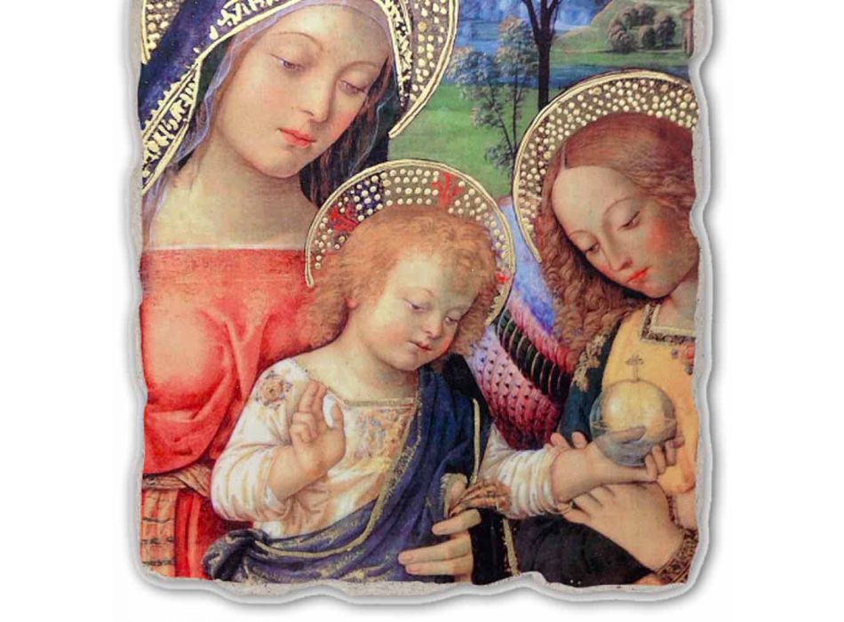 Fresco Pinturicchio hraní „Lady míru“ část. Viadurini