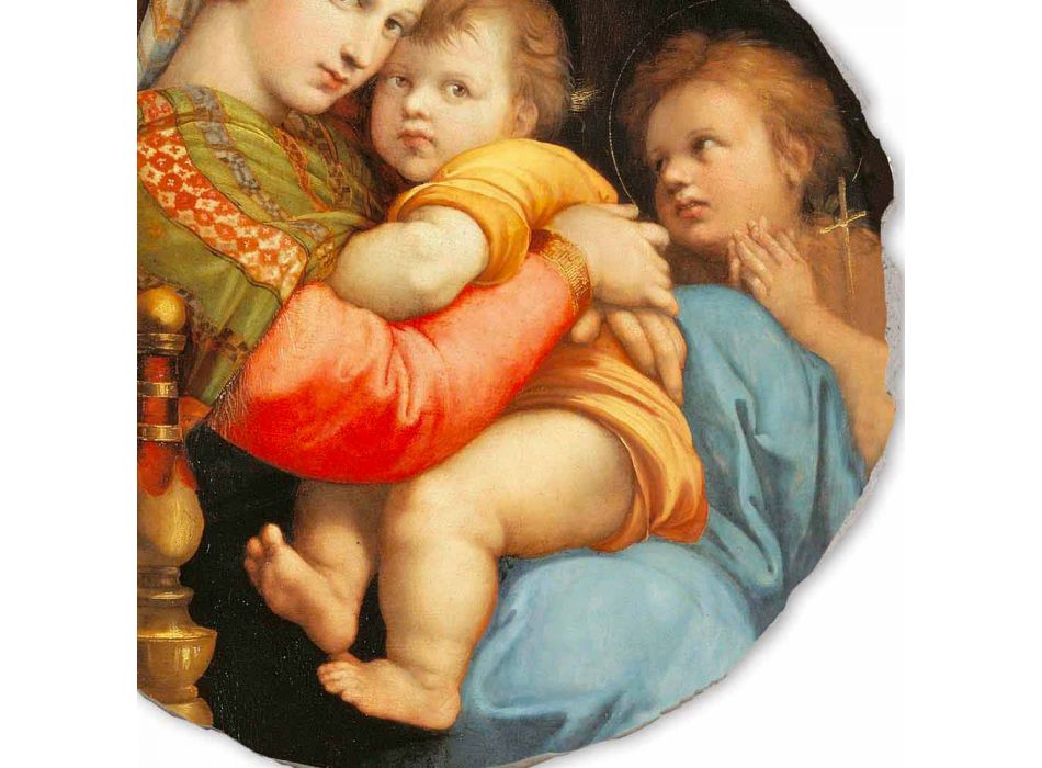 Fresco rozmnožování Raffaello Sanzio „Madonna katedry“ Viadurini