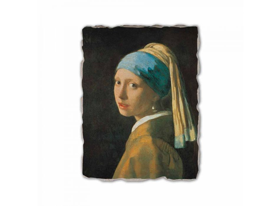 Fresco hrát Vermeer „dívka s turbanem“ 1665 Viadurini