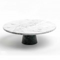 Moderní stojan na dort v Carrara Marble a Marquinia Made in Italy - Spino