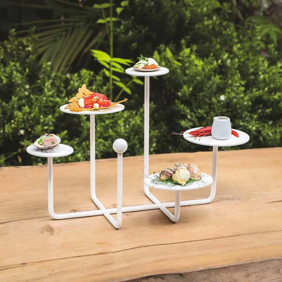 Designové sladkosti stojí z lakované oceli vyrobené v Itálii - Pennellope Viadurini