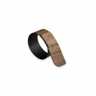 Prstenový ubrousek Prsten ve dřevě a tkanině Made in Italy - Abraham Viadurini
