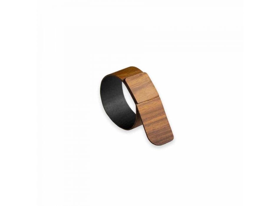 Moderní design Dřevěný ubrousek Prsten Vyrobeno v Itálii - Stan Viadurini
