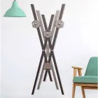 Nástěnný věšák Moderní design Barevné dřevo pro vchod - Picasso Viadurini
